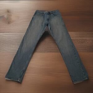 Wrangler Men's 30x30 Slim Fit Straight Leg Blue Denim Jeans Light Wash